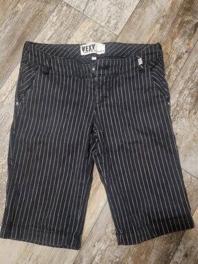VEXY pinstripe shorts